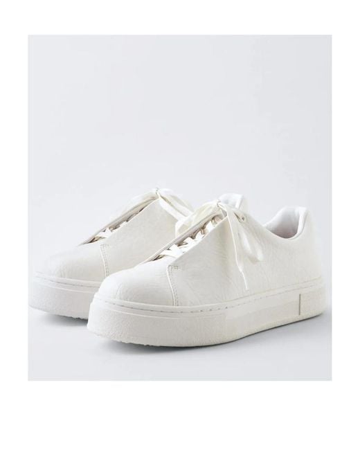 Eytys White Lace-Up Low-Cut Sneakers for men