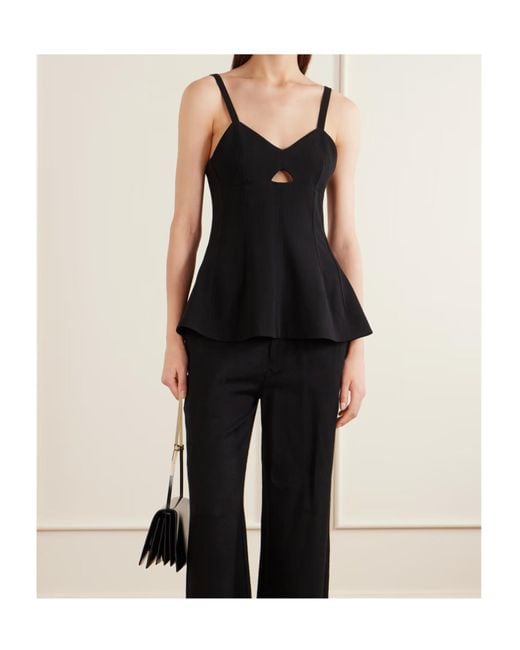 Jil Sander Black Bustier Top
