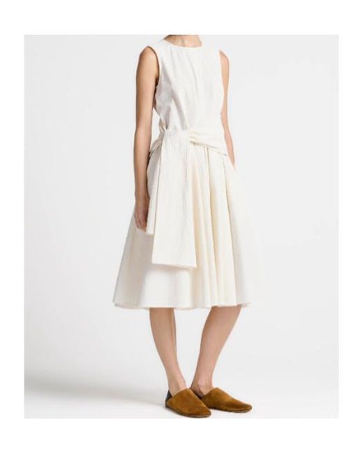 J.W. Anderson White Cloque Dress