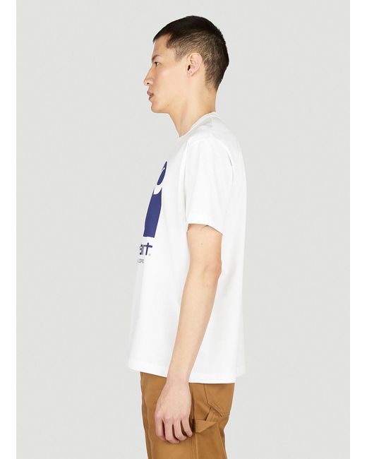 Junya Watanabe White X Carhartt Printed T-Shirt With Round Neck for men