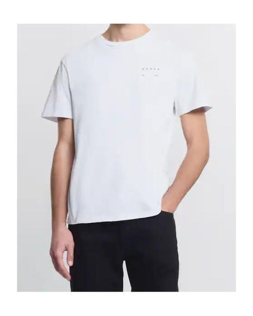 Hogan White Logo Printed Crewneck T-Shirt for men