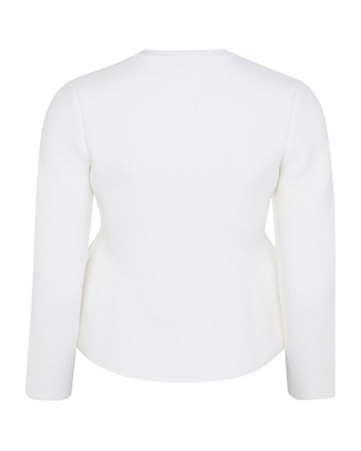 Loewe White Cotton And Silk Cardigan