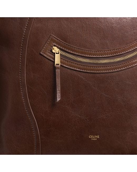 Céline Brown Vertical Cabas Smile Luggage for men