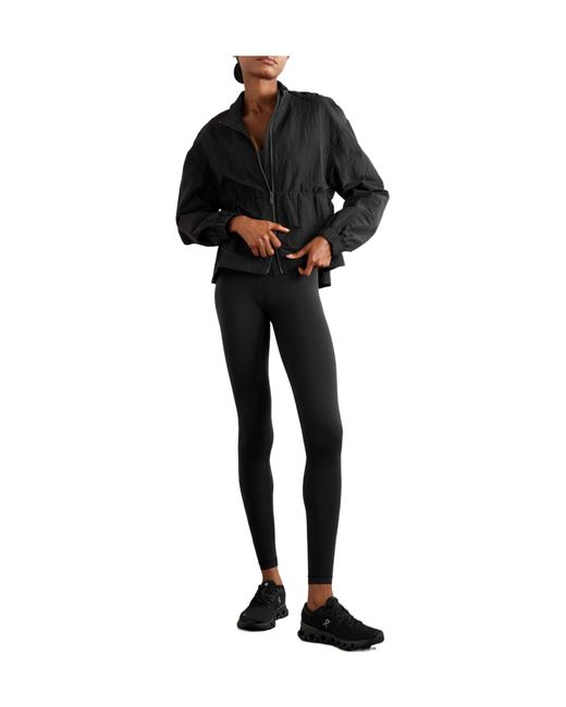 lululemon athletica Black Crinkled-Shell Jacket