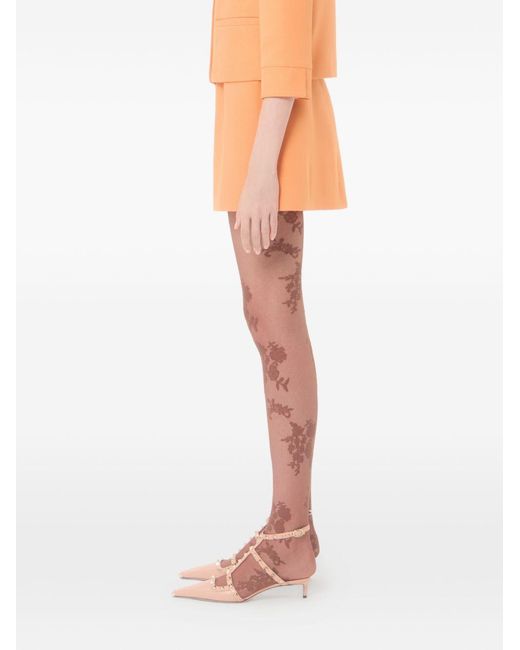 Valentino Orange Crepe Couture Wrap Skirt