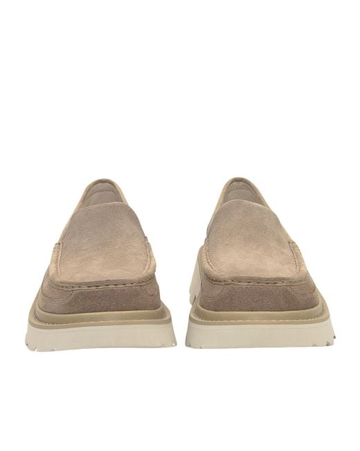 Ugg Gray Ascot Lug-Sole Loafers for men