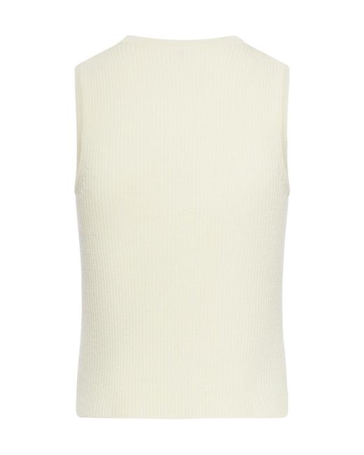 Céline White Sleeveless Top