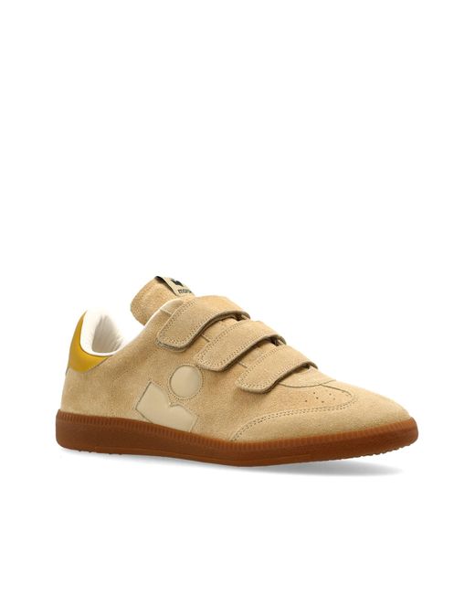 Isabel Marant Natural Round Toe Low Top Sneakers