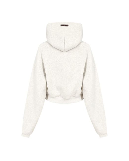 Fear Of God White Cropped Sweatshirt