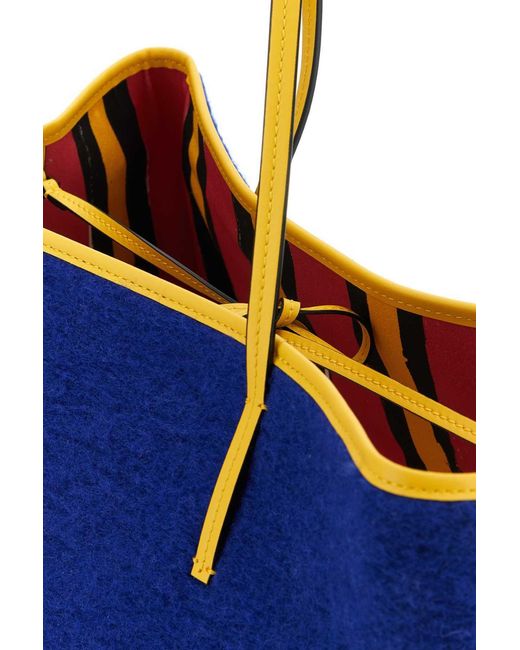Marni Blue Medium Reversible Janus Tote Bag for men
