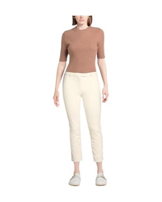 Max Mara Natural Straight-Leg Stretch Pants