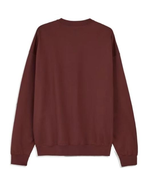 Y-3 Purple Brushed Terry Crew Sweatshirt for men