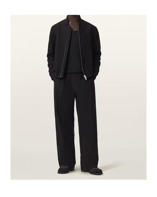 AllSaints Black Long-Sleeved Casual Jacket for men