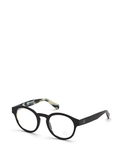 Moncler White Eyewear Round Frame Glasses for men