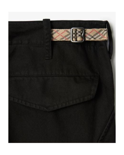Burberry Black Straight-Leg Cargo Pants for men