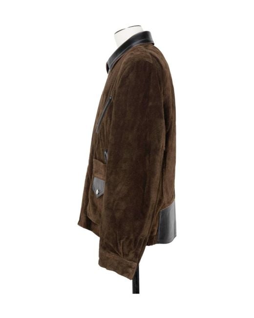 Sacai Brown Suede Blouson for men