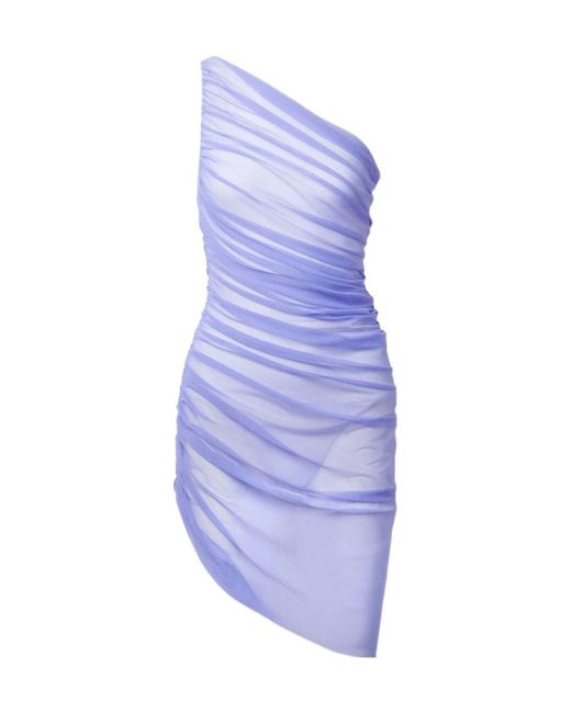 Norma Kamali Women's Blue Diana Pleated Dress