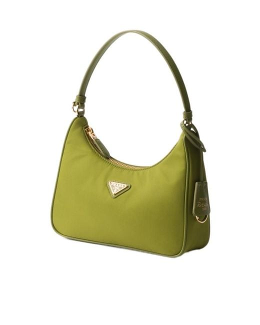Prada Green Re-Edition 2005 Re-Nylon And Saffiano Mini Bag