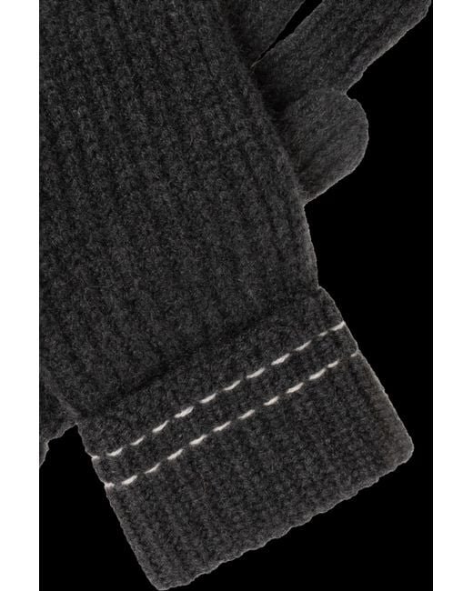 Eleventy Black Fingered Gloves for men