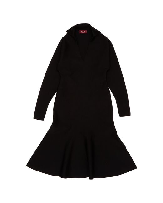 Gucci Black Extra Fine Midi Dress