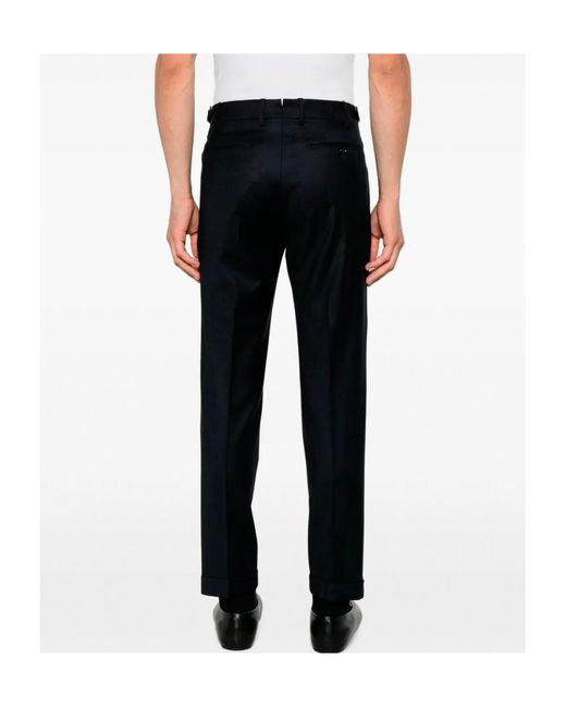 Berwich Black Pleated Trousers for men