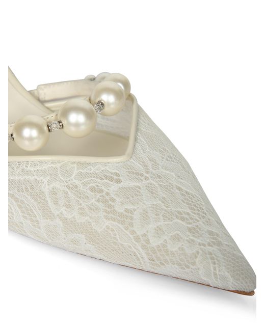 Jimmy Choo White Pointed-Toe High Heels