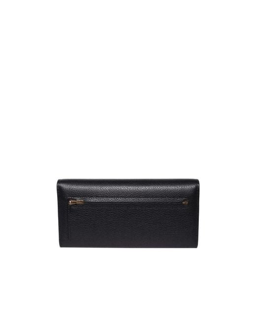 Mulberry Black Continental Wallet