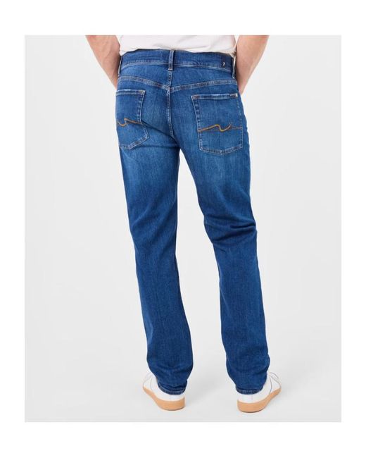 7 For All Mankind Blue Belt Loops Jeans for men