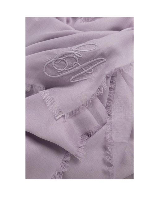 Emporio Armani Purple Rectangular Scarf