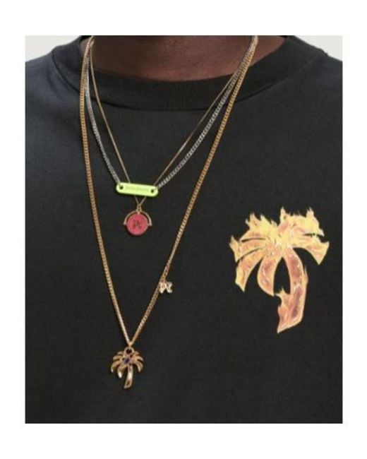 Palm Angels Black T-Shirts And Polos for men