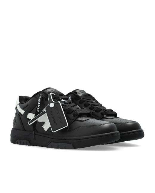 Off-White c/o Virgil Abloh Black Out Off Office Lace-Up Sneakers for men