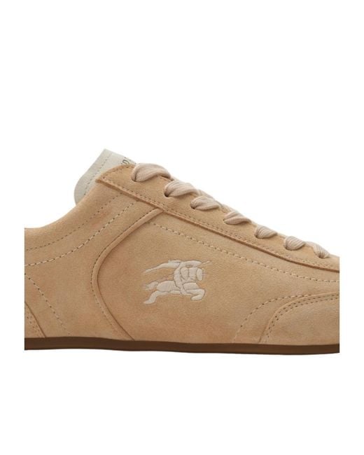 Burberry Brown Knight Low-Top Sneakers