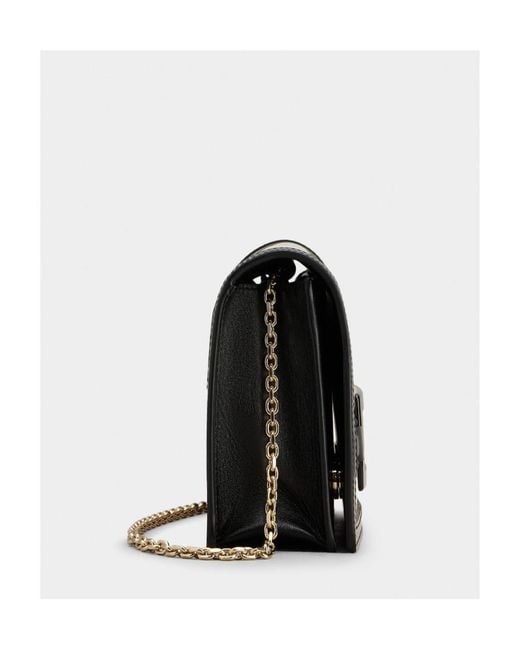 Roger Vivier Natural Belle Vivier Voyage Lacquered Buckle Clutch Bag