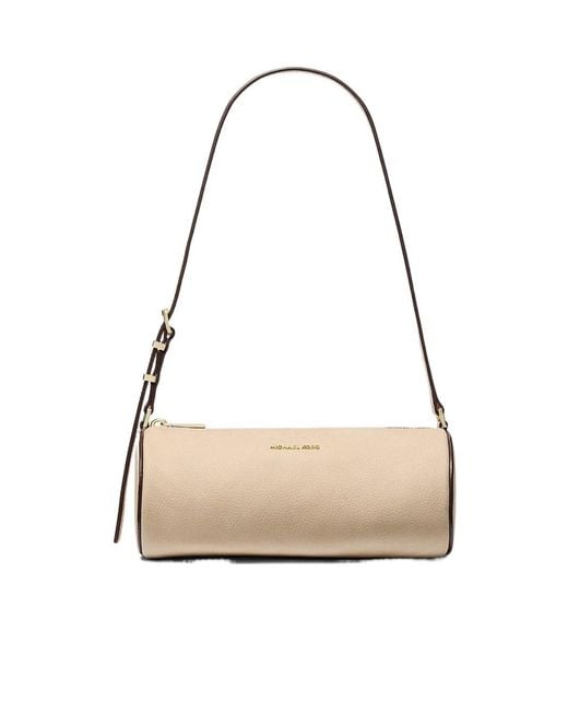 MICHAEL Michael Kors Metallic Izzy Small Nubuck Barrel Pochette