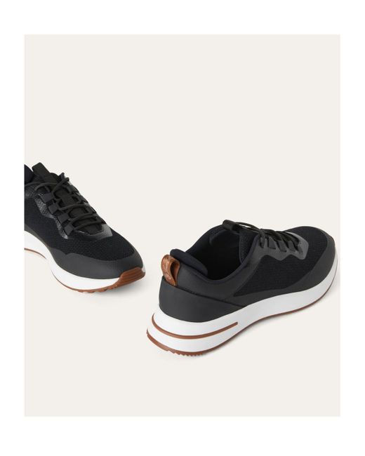 Loro Piana Black Week End Walk Casual Shoes for men