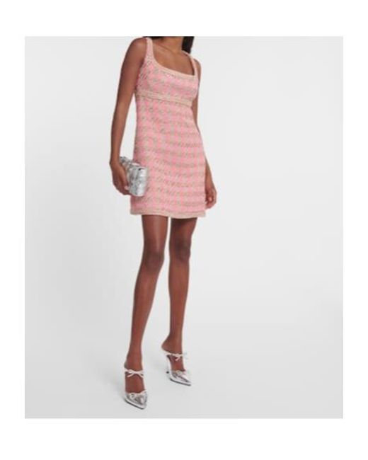 Giambattista Valli Pink Tweed Minidress