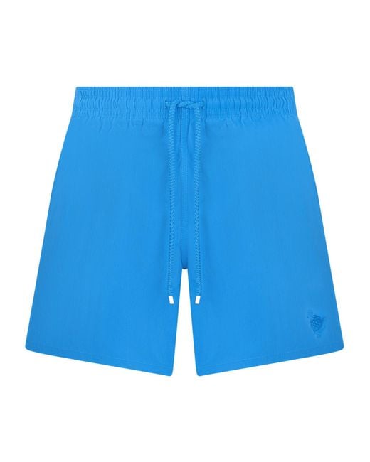 Vilebrequin Blue Moorea Elastic-Waist Swim Shorts for men