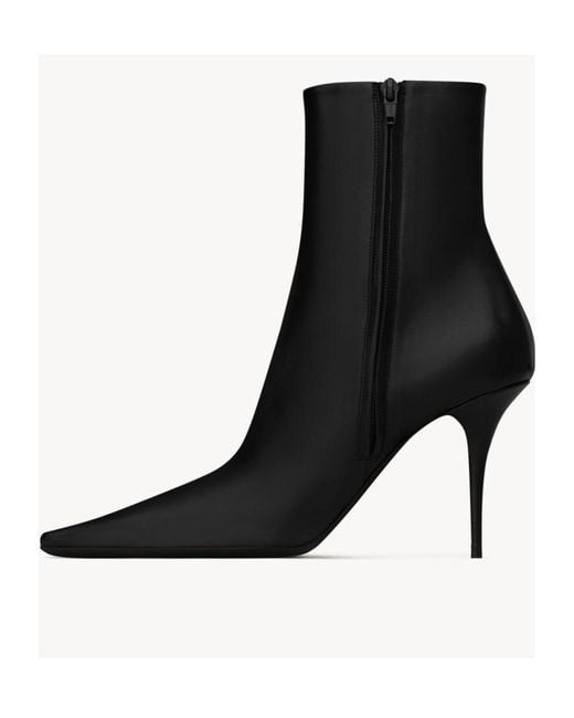 Saint Laurent Black Ashley Booties