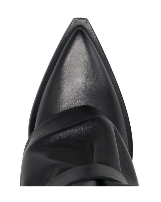 Elena Iachi Black Pointed Boots