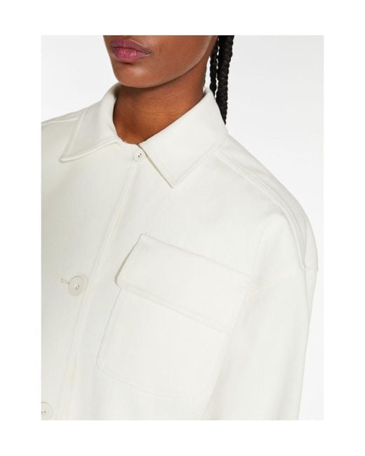 Max Mara White Ragtime Workwear Jacket