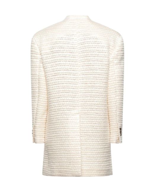Dolce & Gabbana White Full-Length Jacket