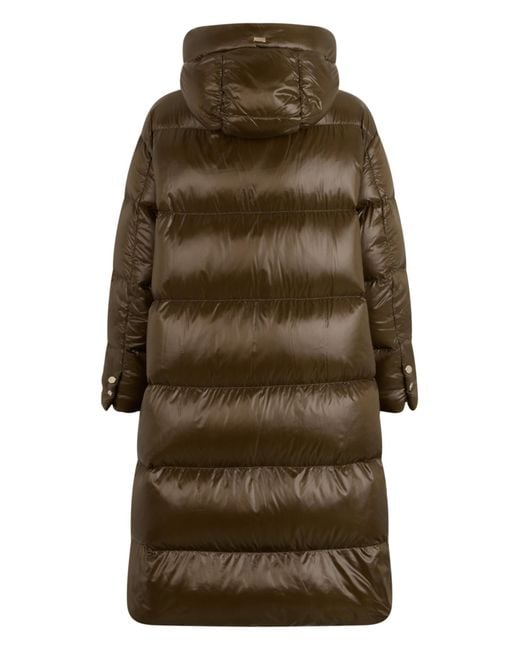 Herno Green Quilted Hooded Down Jacket