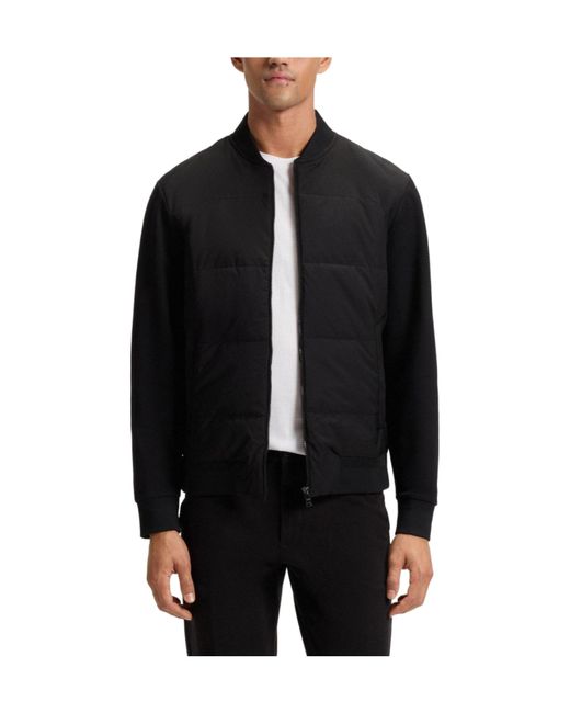 Boss Black Lined Quilted Thin Jacket for men
