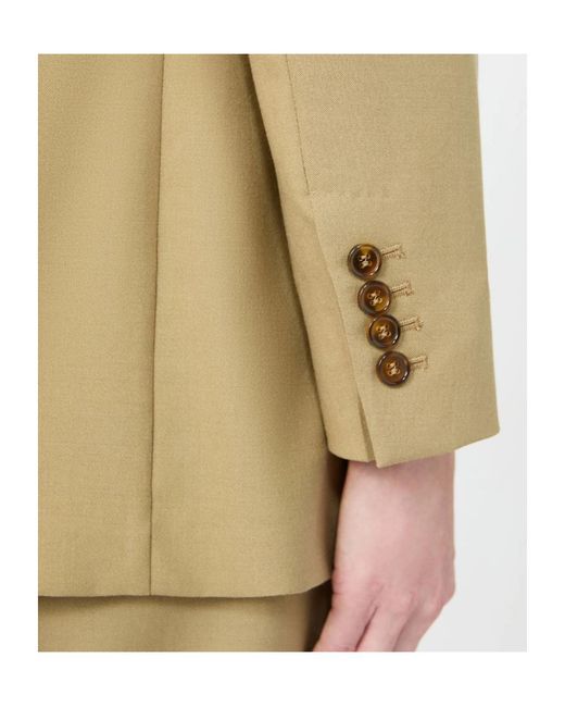 Max Mara Natural Double-Breasted Blazer