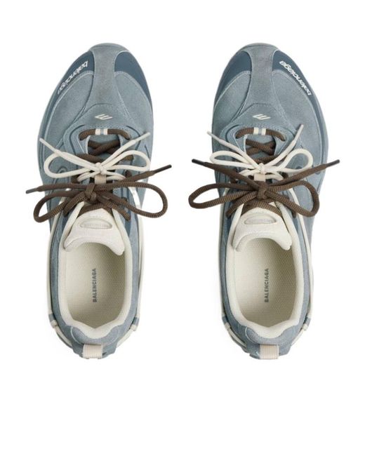 Balenciaga Gray Radar Velvety Sneaker