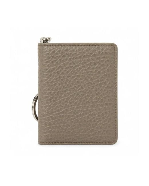 Maison Margiela Gray Keyring Card Wallet for men