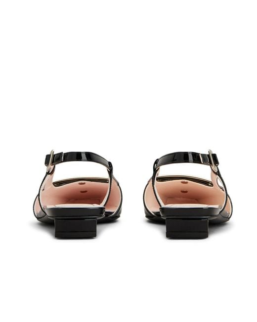 Roger Vivier Black Belle Vivier Slingback Flat Pumps
