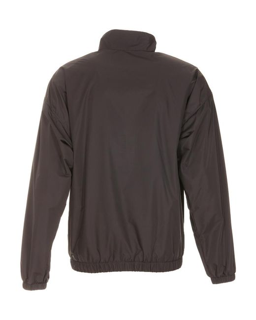 Givenchy Gray Logo-Print Zip-Up Jacket for men