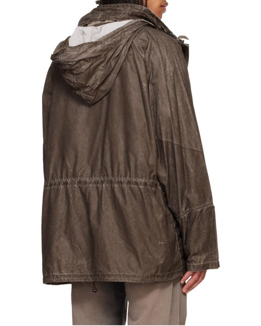 Our Legacy Brown Horizon Hooded Jacket for men