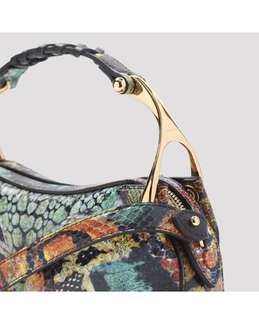 McQueen White Wishbone Mini Shoulder Bag